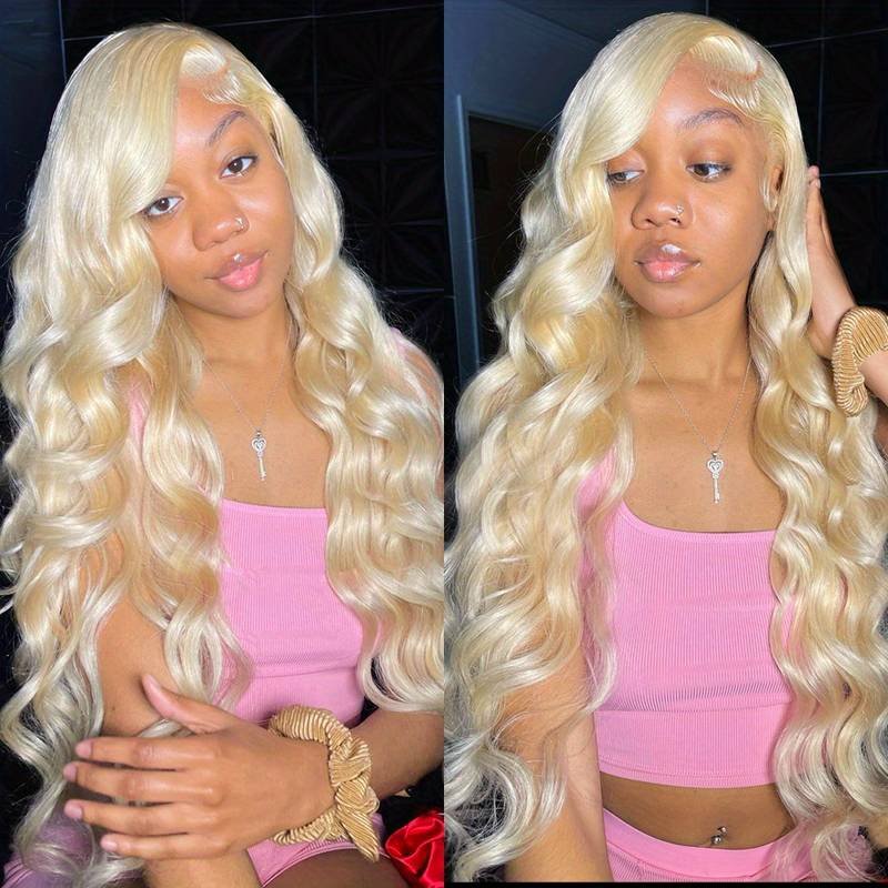 Hot Sale Honey Blonde 613 HD Transparent 13x4 Body Wave Human Hair Wigs Raw Brazilian Virgin Lace Front Wigs For Women Girls