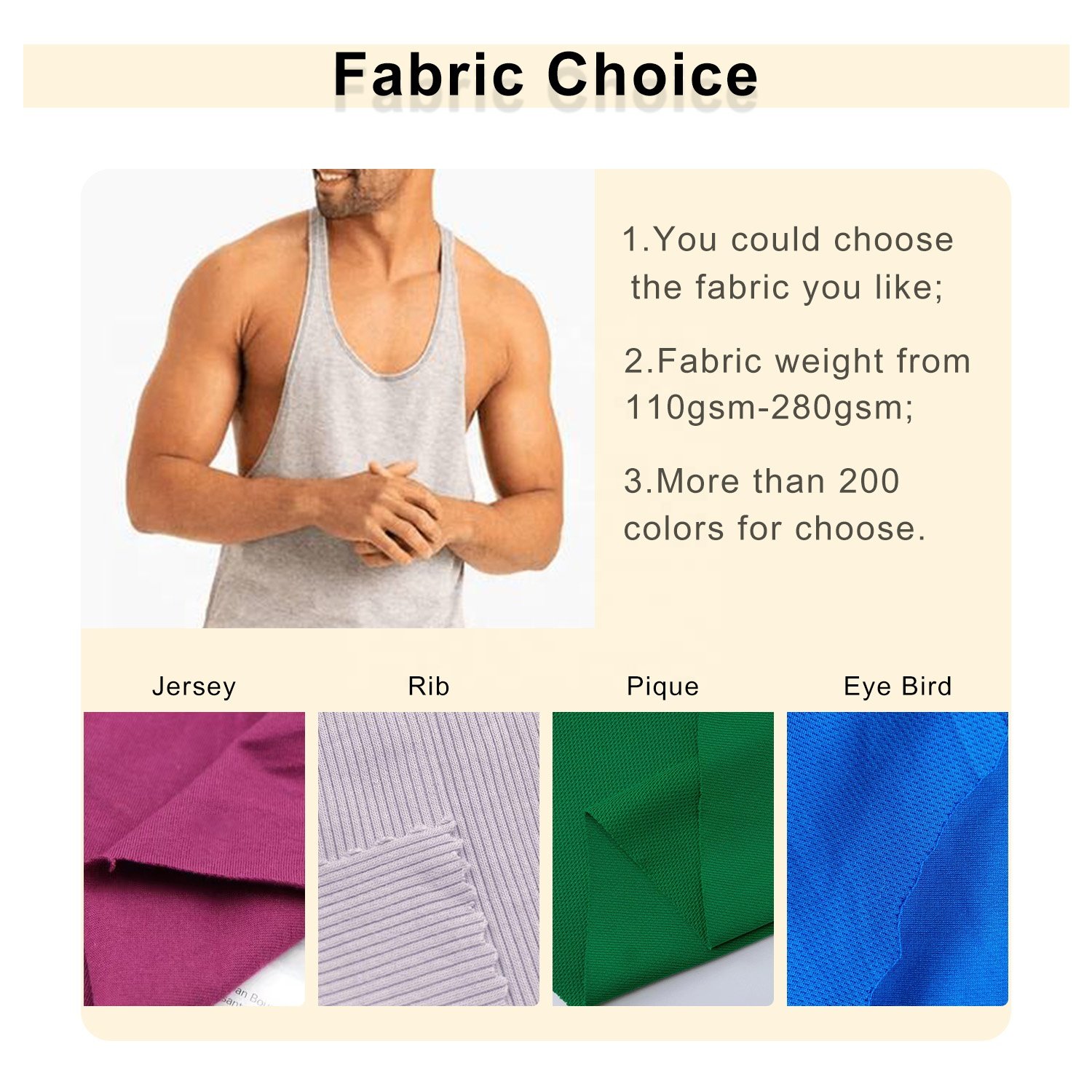 Blank Deep Armhole Plus Size Men's Tank Tops Sweat Vest Custom Cotton Tank Top Summer Clothes For Men Stringer Tank Top Men