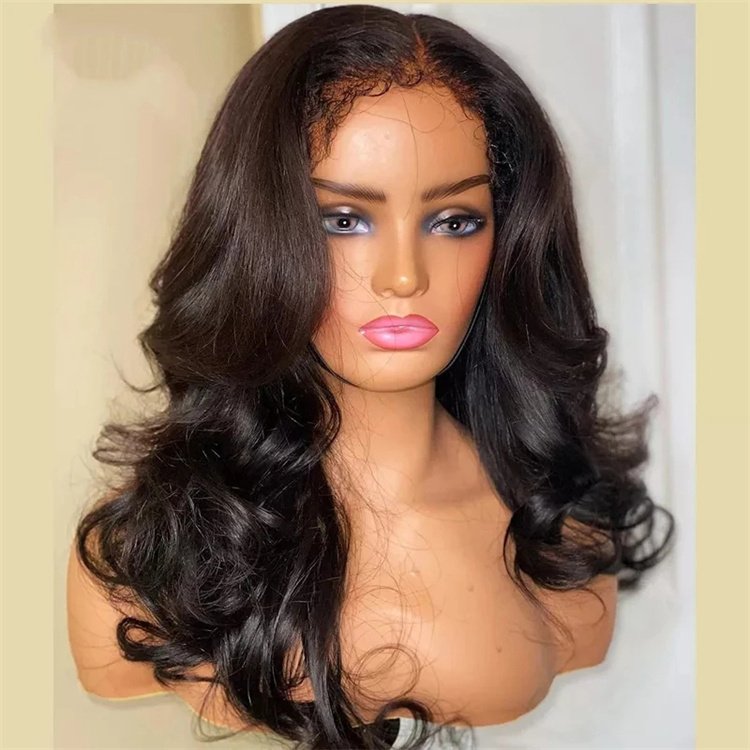 Body Wave 4c texture hairline wig 13x6 Lace Front Human Hair Wigs For Black Women HD Lace Frontal Wigs with Curly Baby Hair