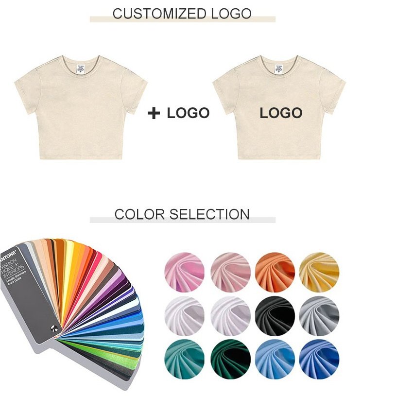 Customizable Logo Printed Autumn Casual Top Long Sleeves Solid Color Pattern Knit Crew Neck Pilling Resistant Made Jersey Fabric