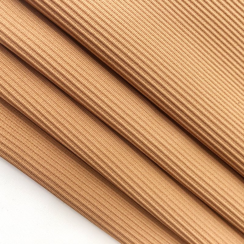4 way stretch high quality ribbed breathable spandex26% nylon74% fabric for underwear sportswear yoga