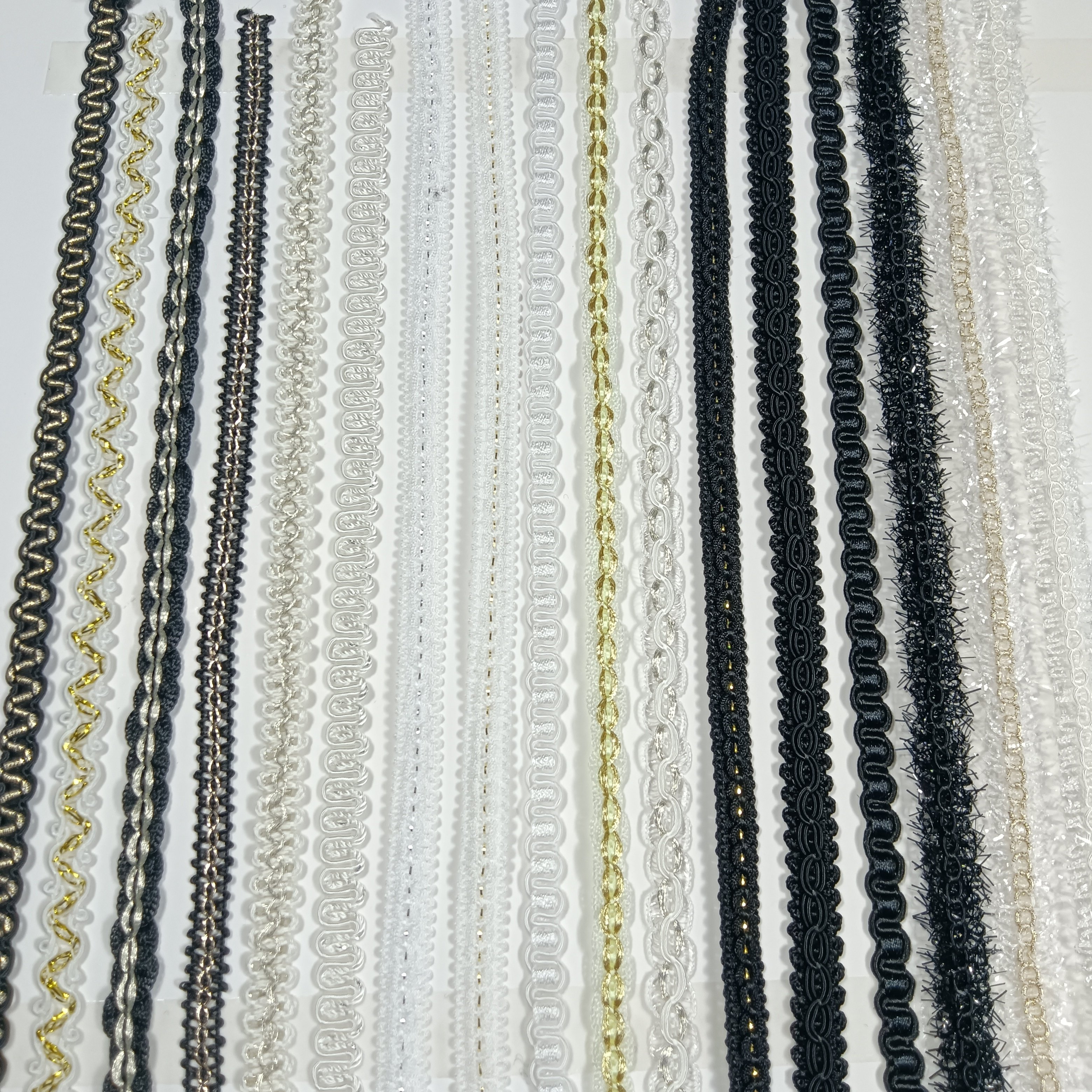 Sewing Gimp Braided Embroidery Trim Sequined Lace Trimming For Zigzag Scarf Garments Tatting