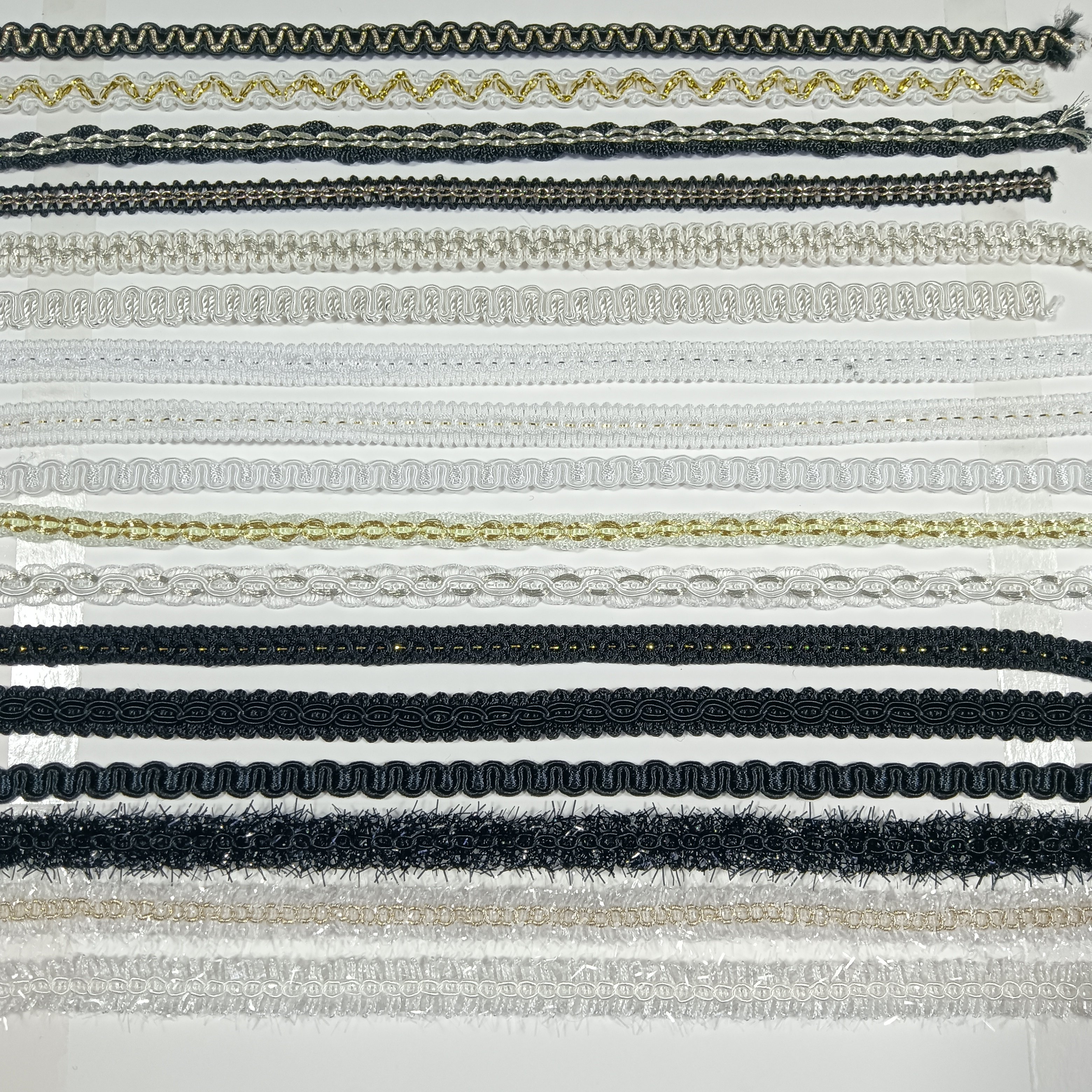 Sewing Gimp Braided Embroidery Trim Sequined Lace Trimming For Zigzag Scarf Garments Tatting