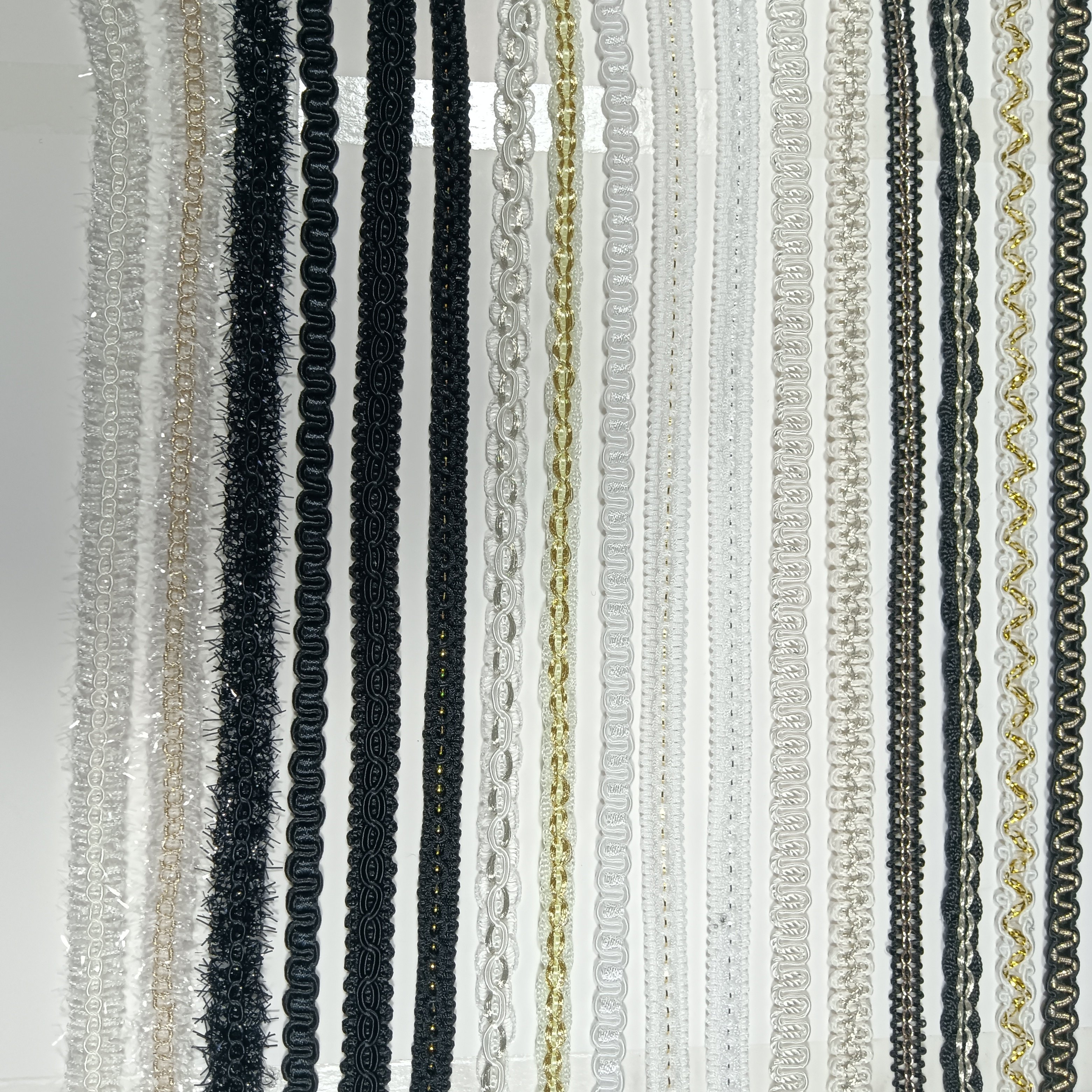 Sewing Gimp Braided Embroidery Trim Sequined Lace Trimming For Zigzag Scarf Garments Tatting