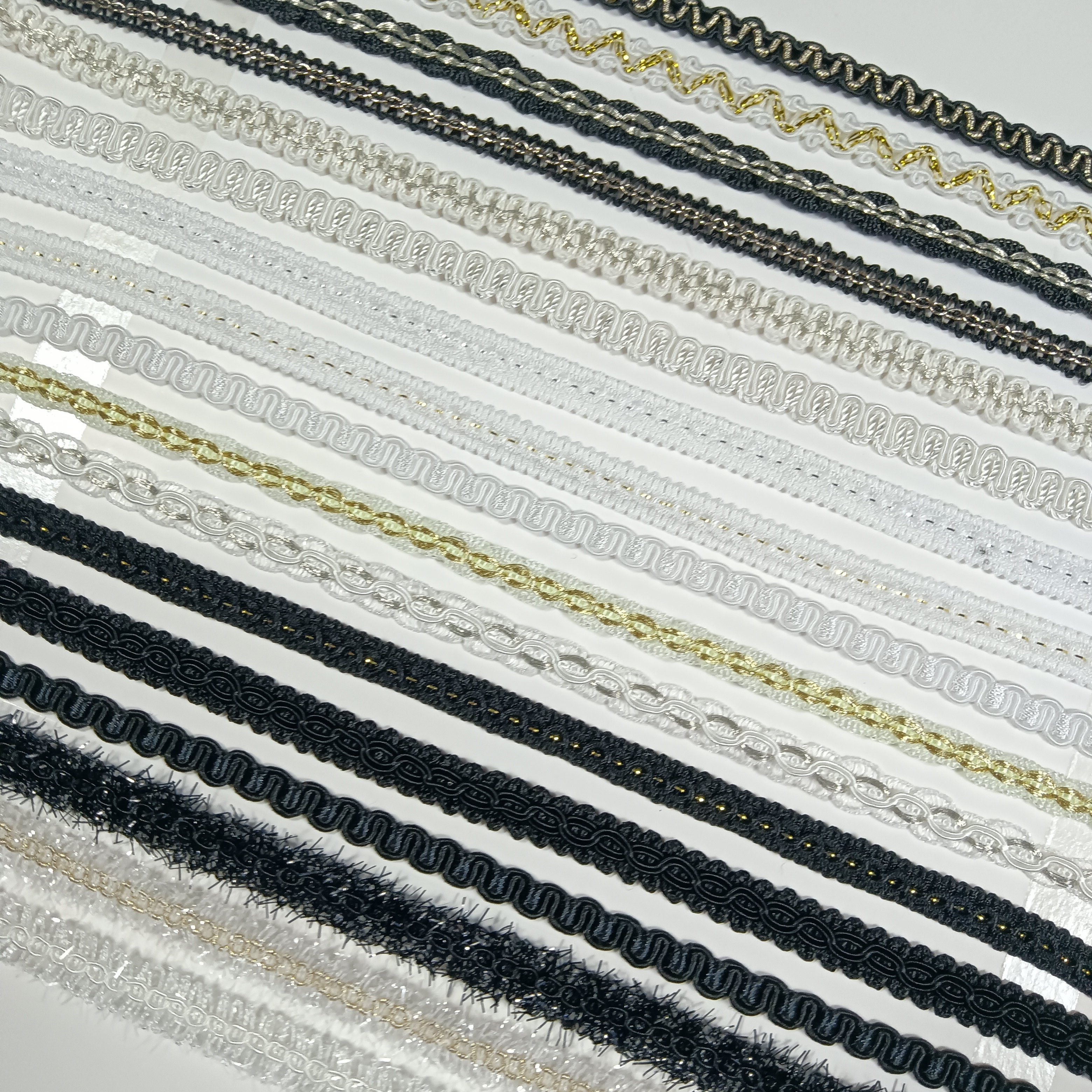 Sewing Gimp Braided Embroidery Trim Sequined Lace Trimming For Zigzag Scarf Garments Tatting