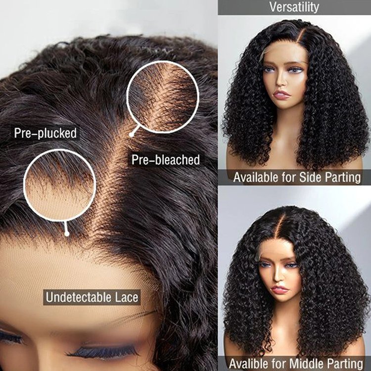 Raw hair wig vendor Vietnam front lace wig human hair wholesale glueless hd lace frontal double drawn curly wig