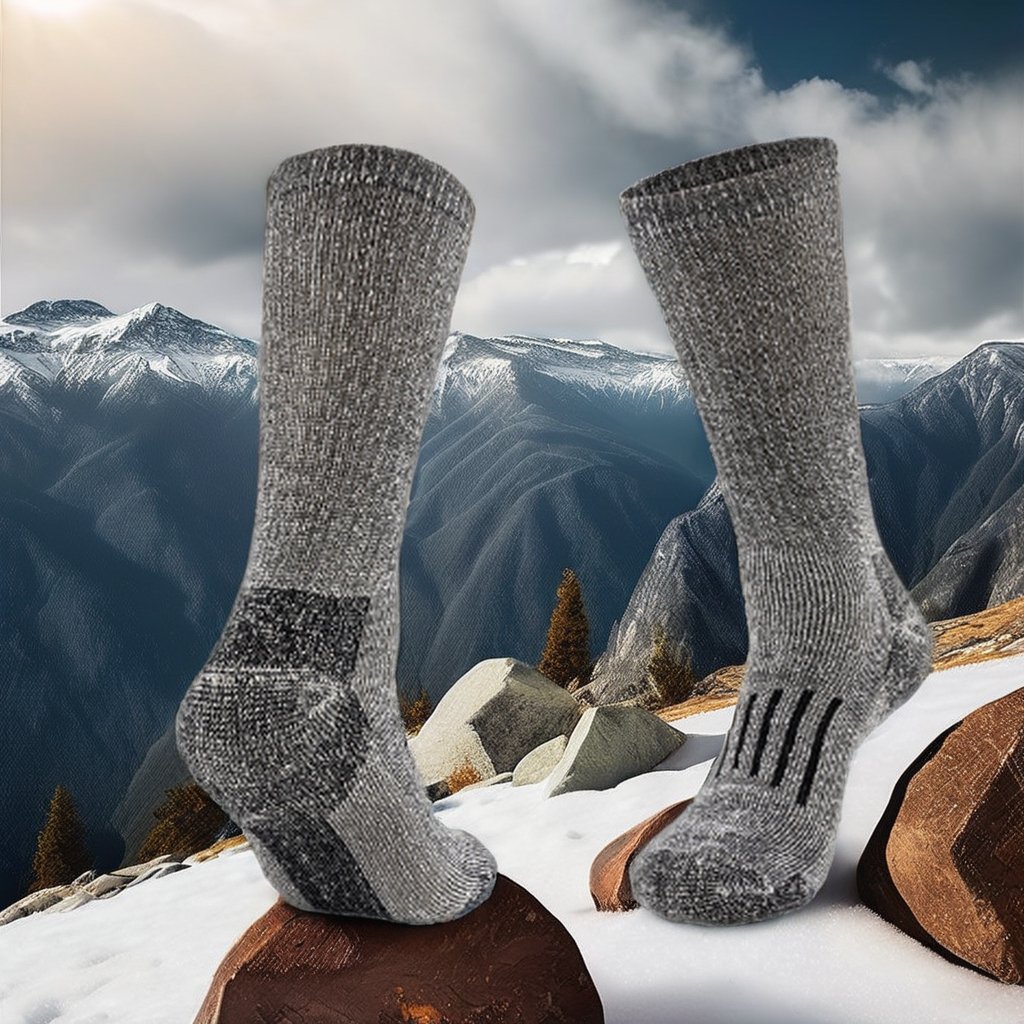 Jingwen Oem Calcetines2024 High Quality Winter Thermal Women's Wool Thick Crew Hiking Outdoor Socks