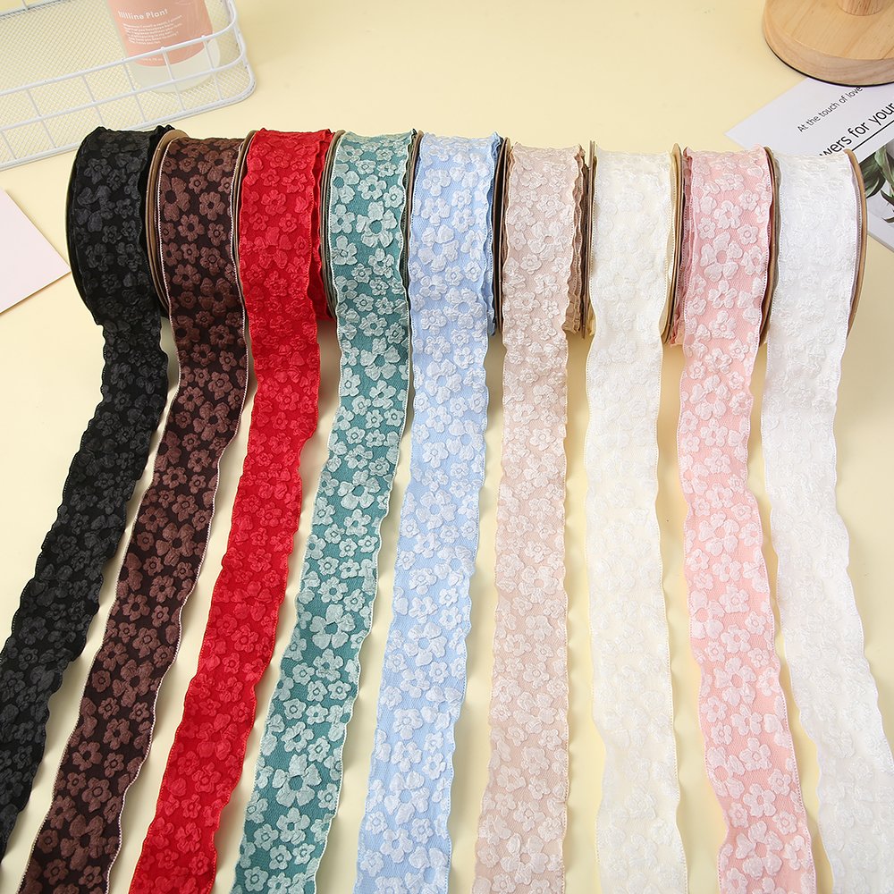 wholesale cheap braided embroidery lace trim ribbon roll and laces for crafts