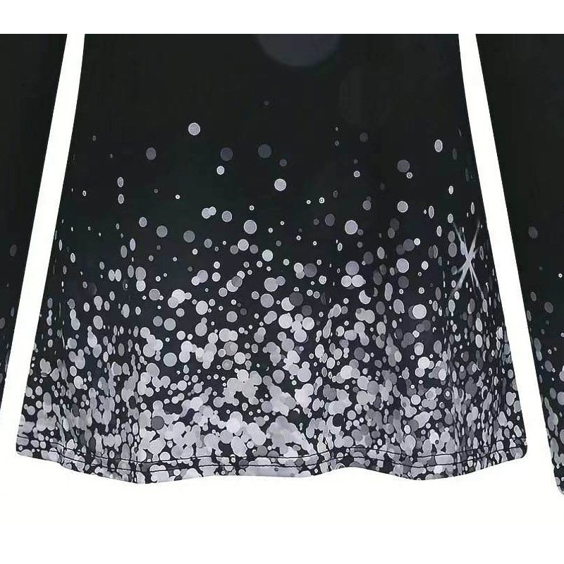 Cheap Price Popular European and American printed cotton women's long sleeve T-shirt top