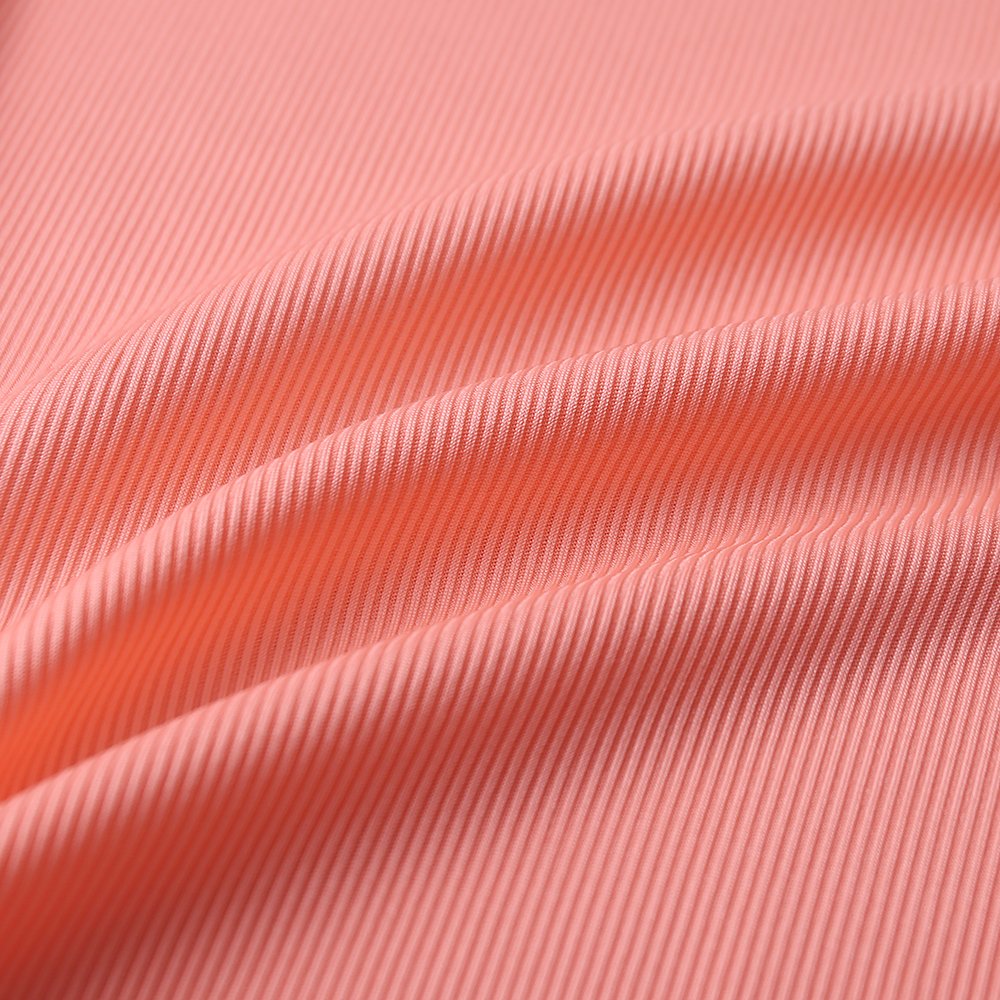Polyester spandex ribbed small groove knitted fabric casual swimsuit T-shirt vest base shirt elastic fabric