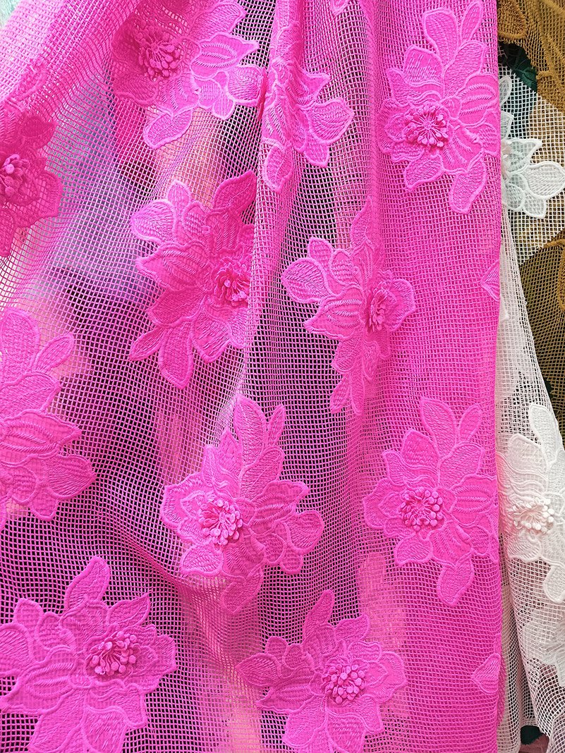 2024SS Spring/Summer lace fabric embroidery guipure lace