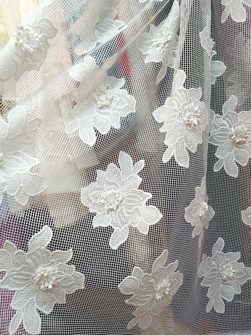2024SS Spring/Summer lace fabric embroidery guipure lace