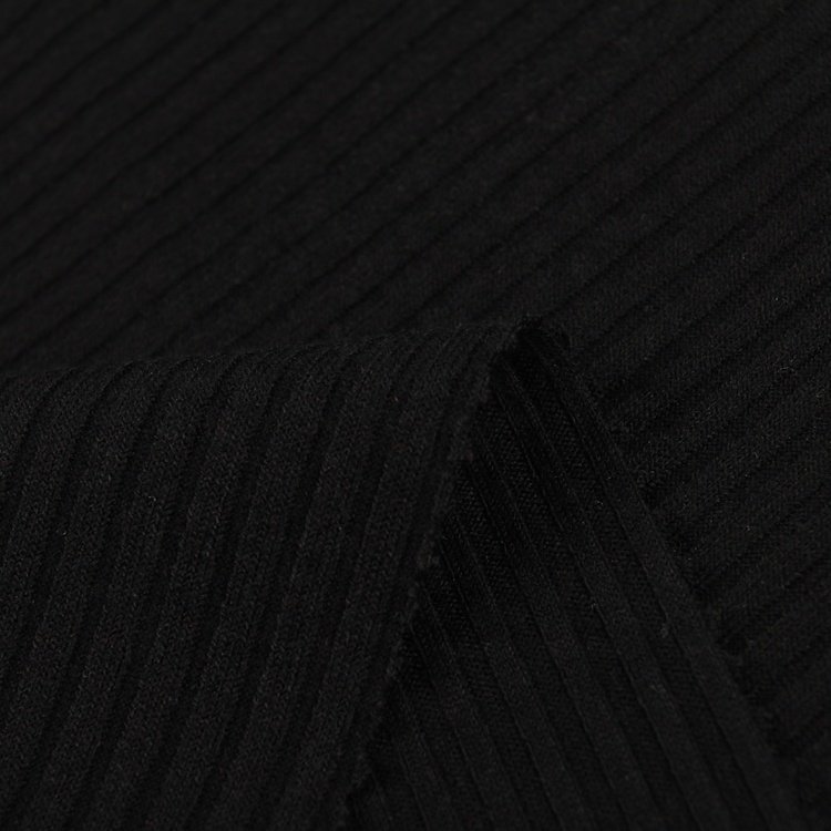 Custom new desgin 73%polyester 22%rayon spandex 4*4multicolor swimwear wide rib knitted fabric solid rib for clothing