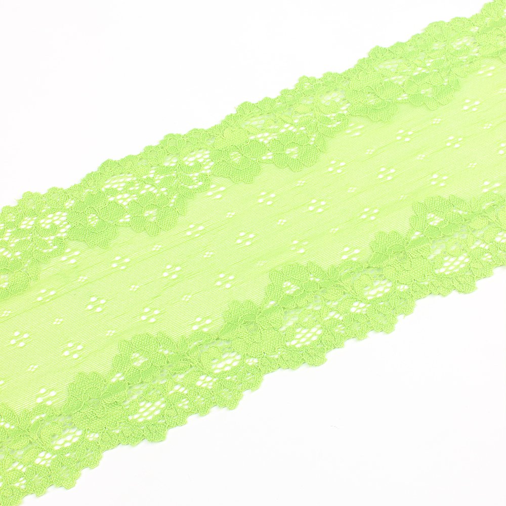 Factory Direct Sales Elastic Lace Trim Nylon Spandex Composition 18Cm Warp Knitted Lace