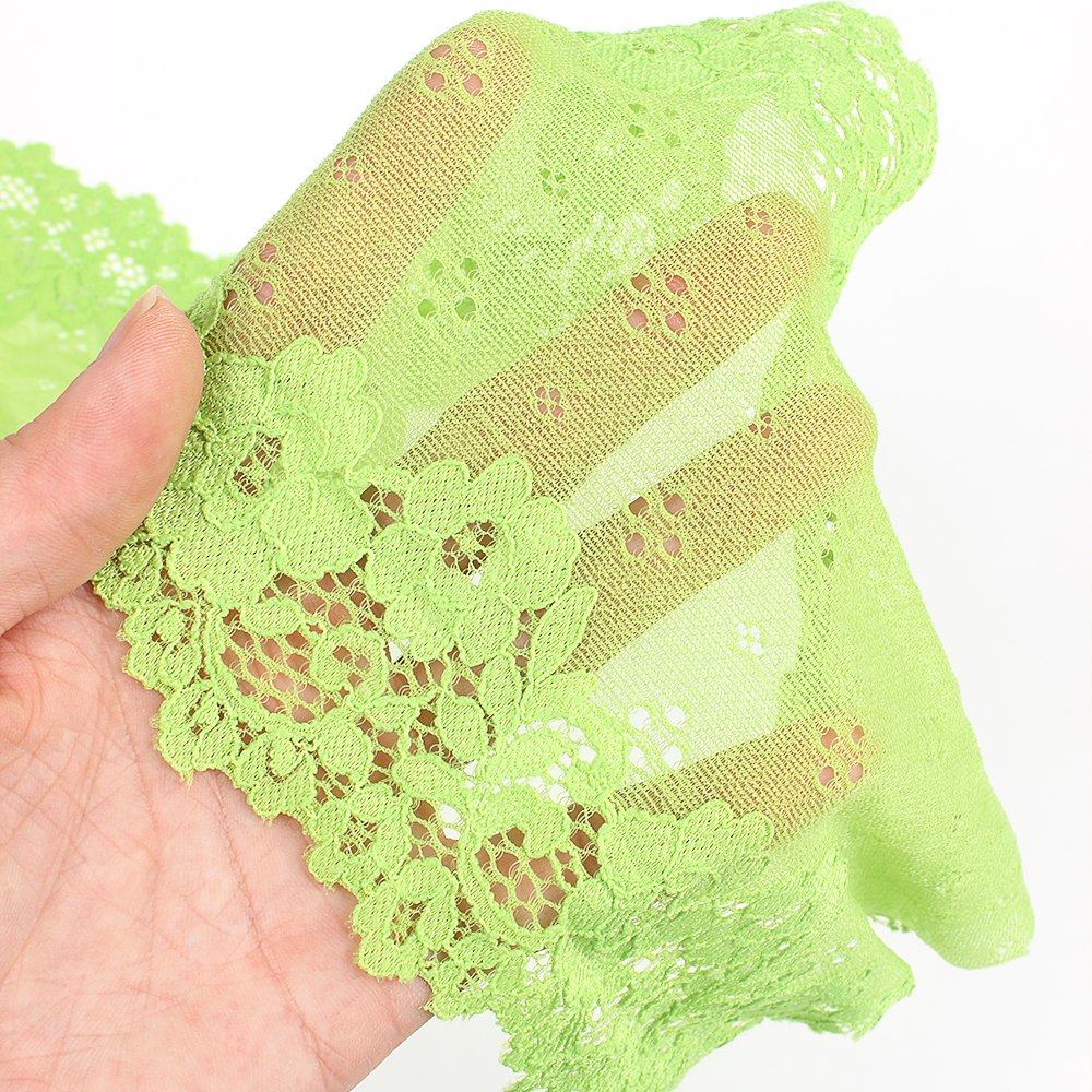Factory Direct Sales Elastic Lace Trim Nylon Spandex Composition 18Cm Warp Knitted Lace