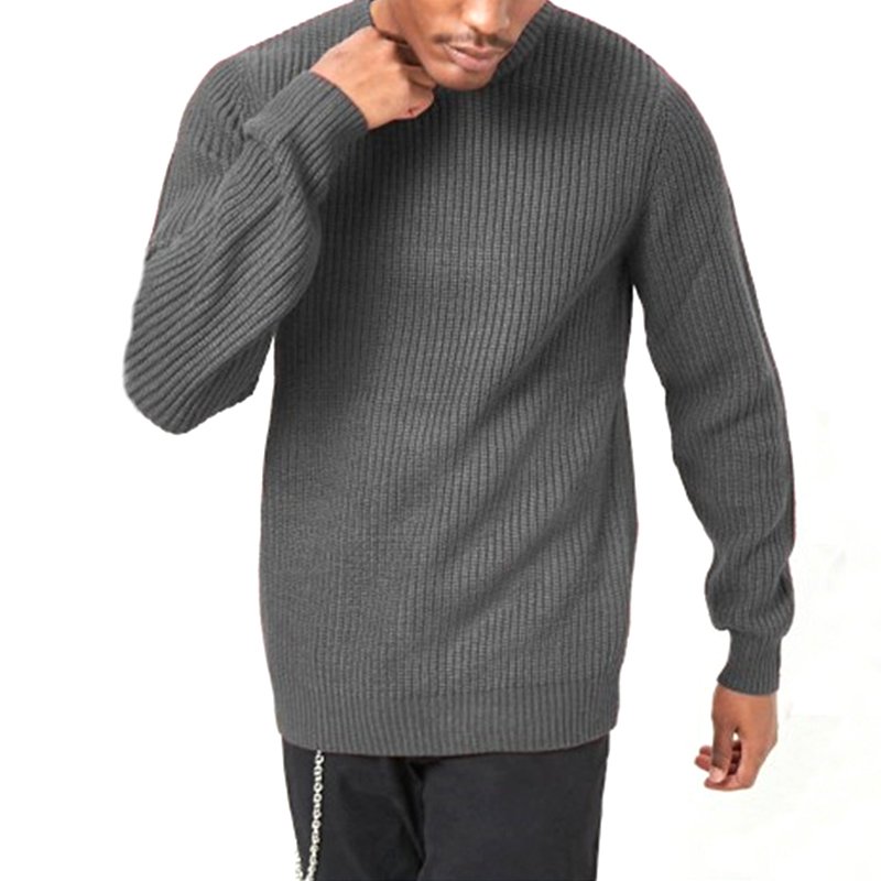 ODM Crew Neck Jumper Cotton Flexible Wool Custom Knitwear Pullover Sweater for Men