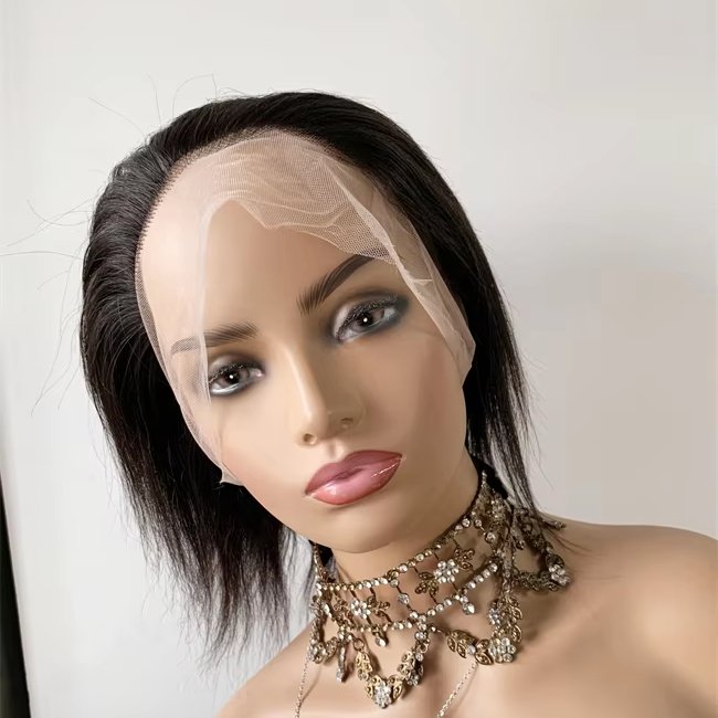 DX214 unprocecessed 100% human hair full lace wig clear hd lace straight 120% density high quality braiding wigs for black women