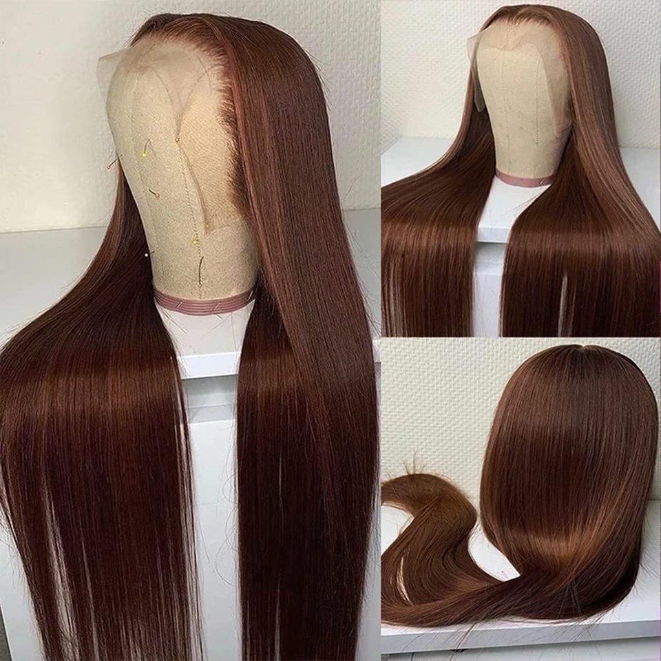 Cheap Colored Brown Blonde 613 13x6 Hd Raw Brazilian Human Hair Lace Front Wigs HD Lace Frontal Wigs Human Hair For Black Women
