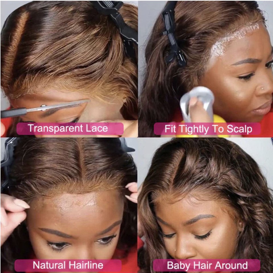 Cheap Colored Brown Blonde 613 13x6 Hd Raw Brazilian Human Hair Lace Front Wigs HD Lace Frontal Wigs Human Hair For Black Women