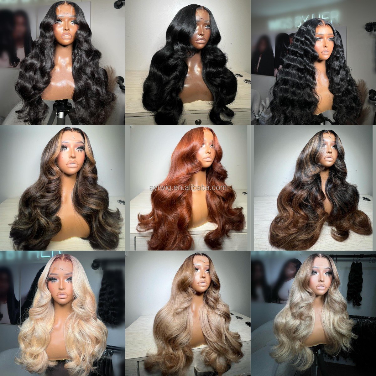 Brazilian Raw Virgin Hair colored Ginger Lace Front Wig Pre plucked Ginger Orange Hd Lace Human Hair Wigs with Baby Hair