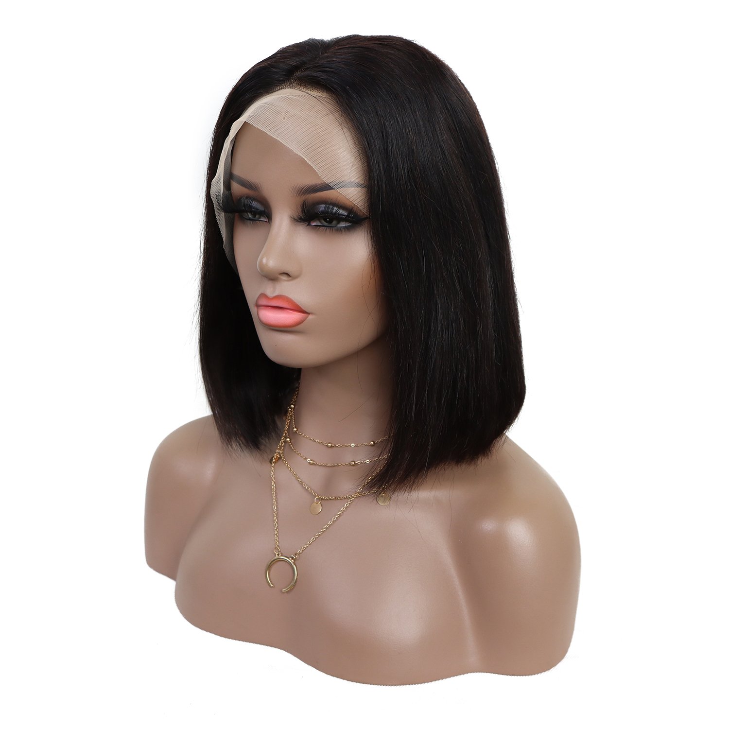 Straight 13x4 Lace Frontal Bob Wig 12A Virgin Remy Hair Straight Short Bob Human Hair Lace Front Wigs for Black Women