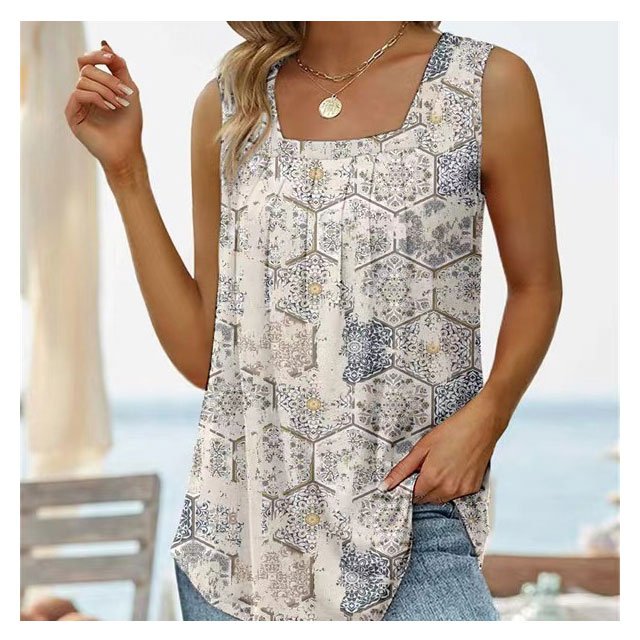 Hot Sale Fashion Summer T Shirts Solid Sleeveless Ribbed Knit Slim Breathable Tank Top For Women