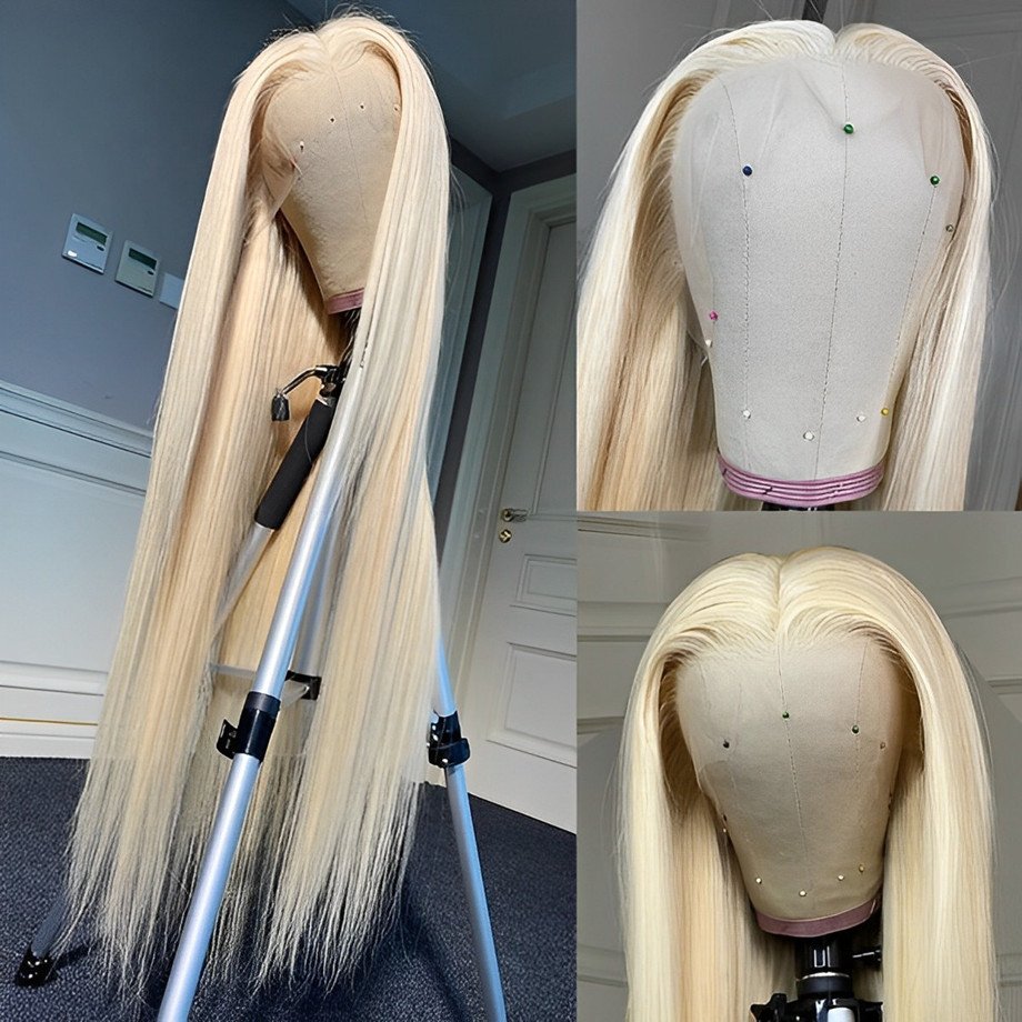 613 Hd Lace Frontal Wig 13x4 Blonde Lace Front Wig Human Hair 30 Inch Honey Blond Bone Straight Human Hair Wigs For Black Women
