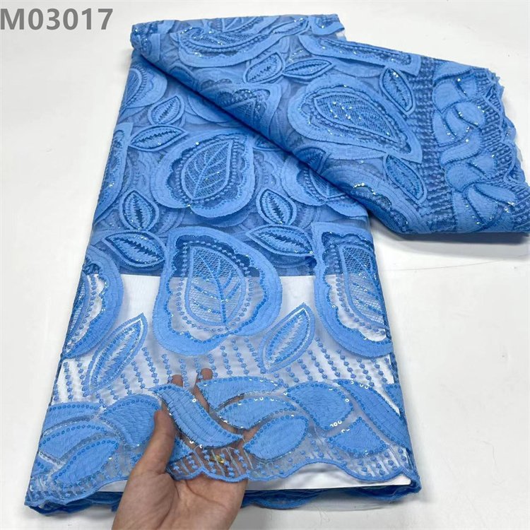 Fashion Mesh Embroidery Guipure Cord Lace with Flowers Milk Silk Fabric African Lace Fabric for Dresses