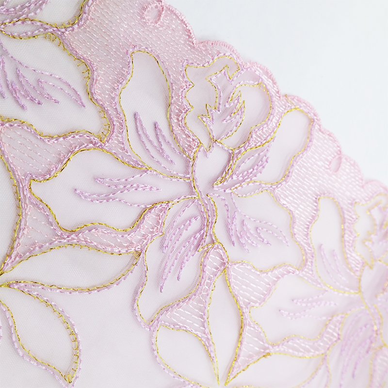 Elegant custom patterns patterns multiple color combinations 18cm lace fabric embroidery