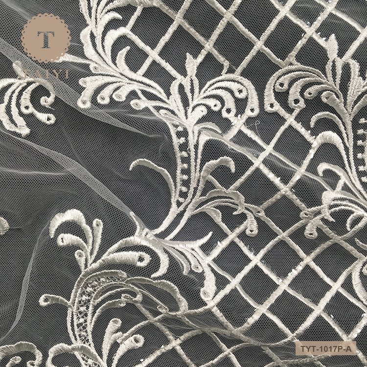 2018 Most Popular Flower Embroidery Lace Fabric Wholesale