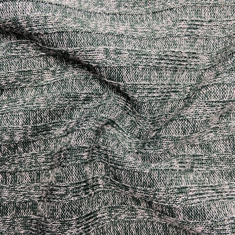 Soft ribbed 280gsm polyester rayon spandex custom 5*5 knit brushed rib fabric for sweater clothing