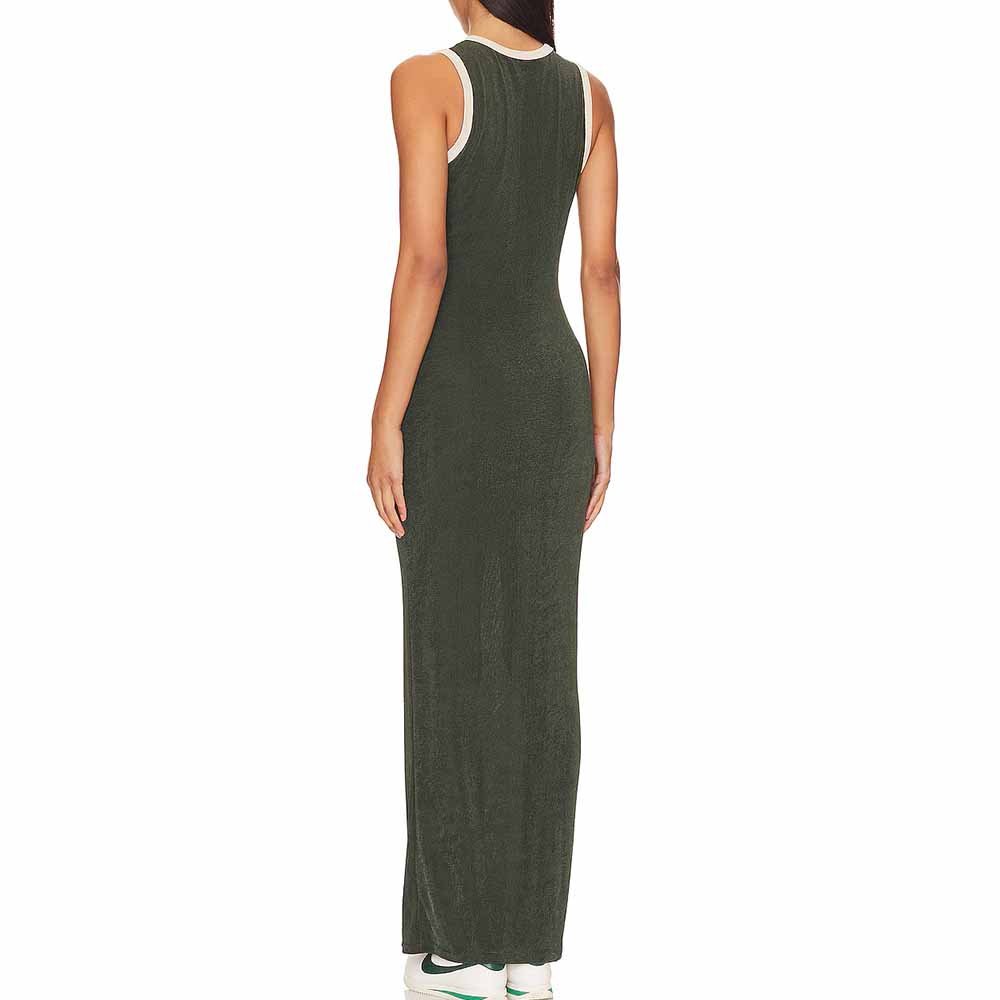 Knitwear Manufacturer Custom Spring Summer Autumn Winter base solid color sleeveless bodycon maxi dress