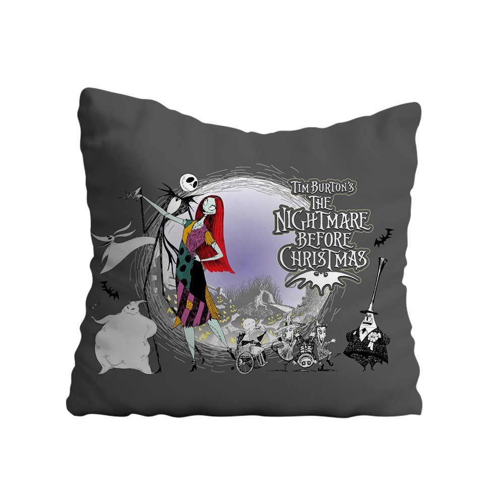 Cotton Linen Custom Printed Pillowcase With Zipper Cushion Cover Pillow Cases Halloween