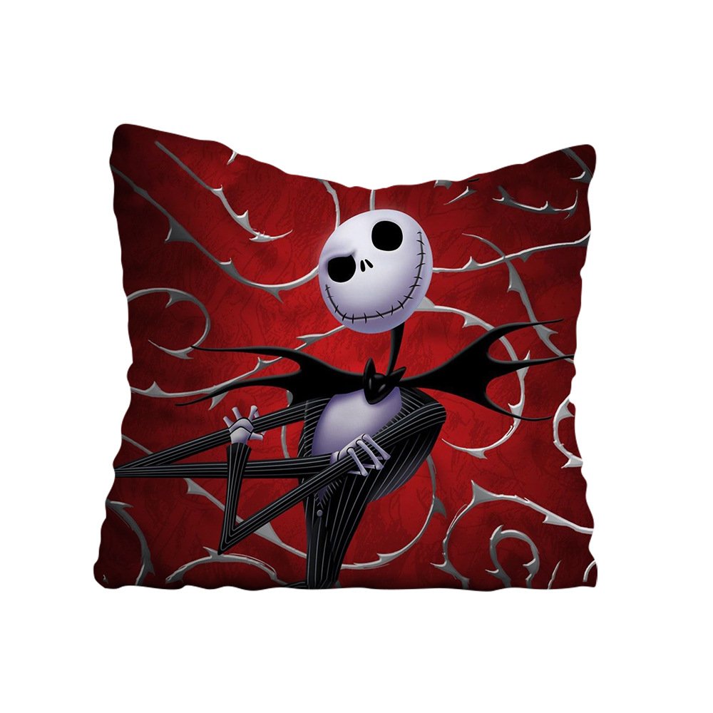 Cotton Linen Custom Printed Pillowcase With Zipper Cushion Cover Pillow Cases Halloween