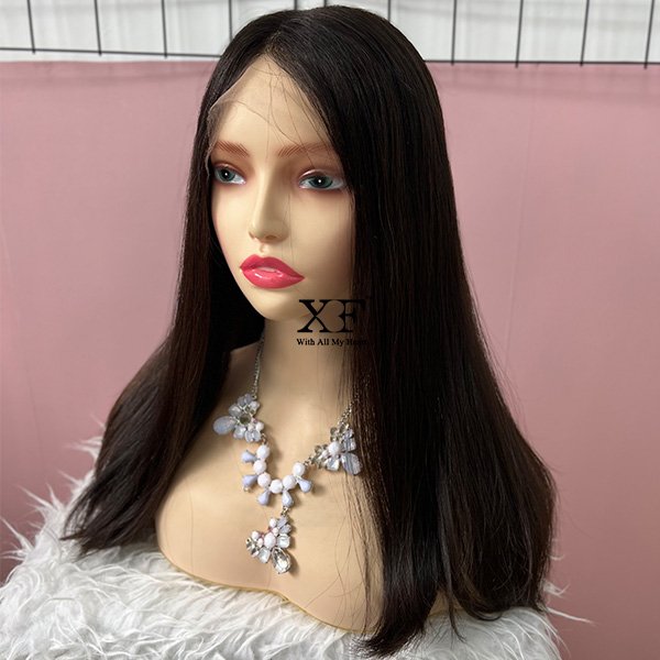 In Stock Silky European Human Virgin Hair HD Transparent Swiss Lace Top Wigs