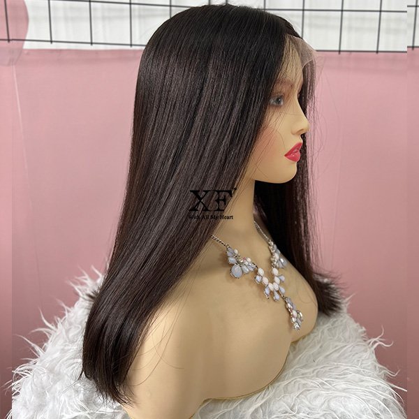 In Stock Silky European Human Virgin Hair HD Transparent Swiss Lace Top Wigs
