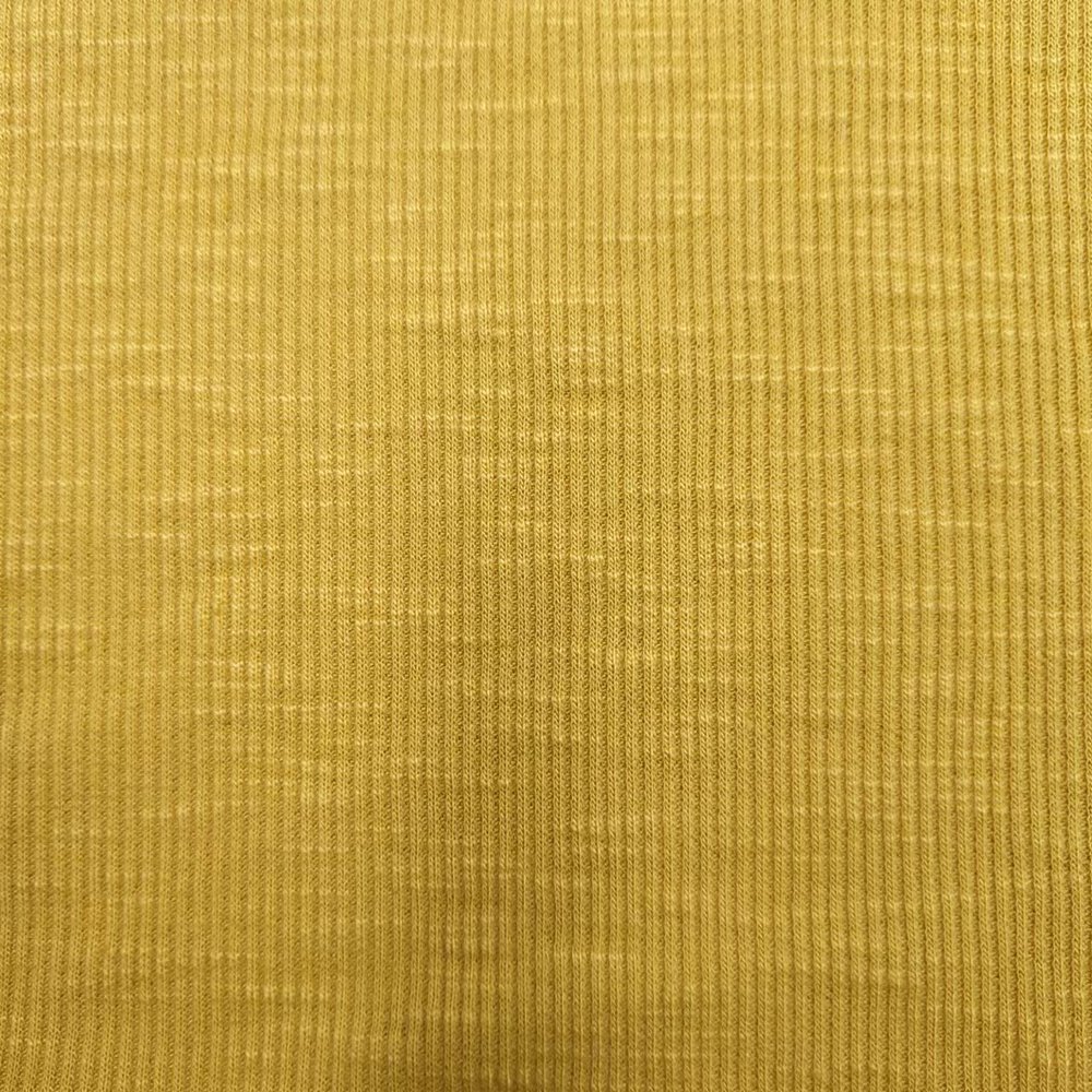200GSM Slub Rib Fabric Customized Casual Plain Dyed Fabric for Garment