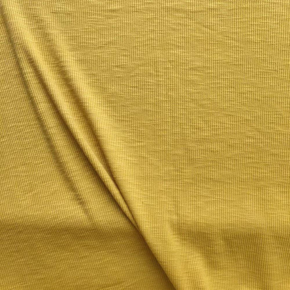 200GSM Slub Rib Fabric Customized Casual Plain Dyed Fabric for Garment