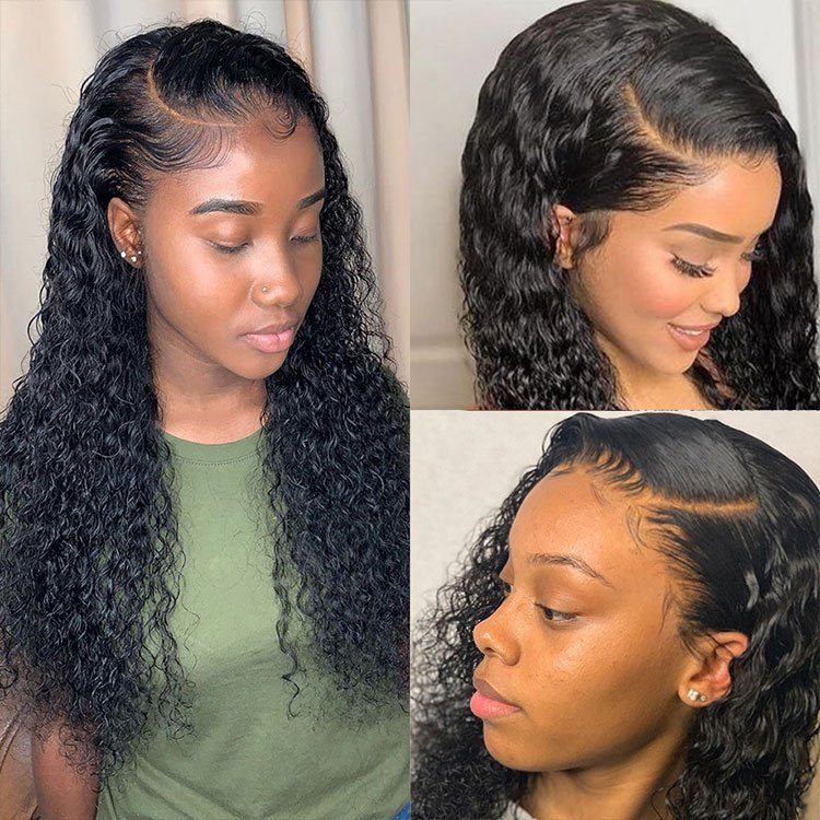 Unprocessed Brazilian Human Hair Full Lace Wig OEM Vendors Water Wave Virgin Cuticle Aligned Full Swiss Lace 100% Human Hair Wig