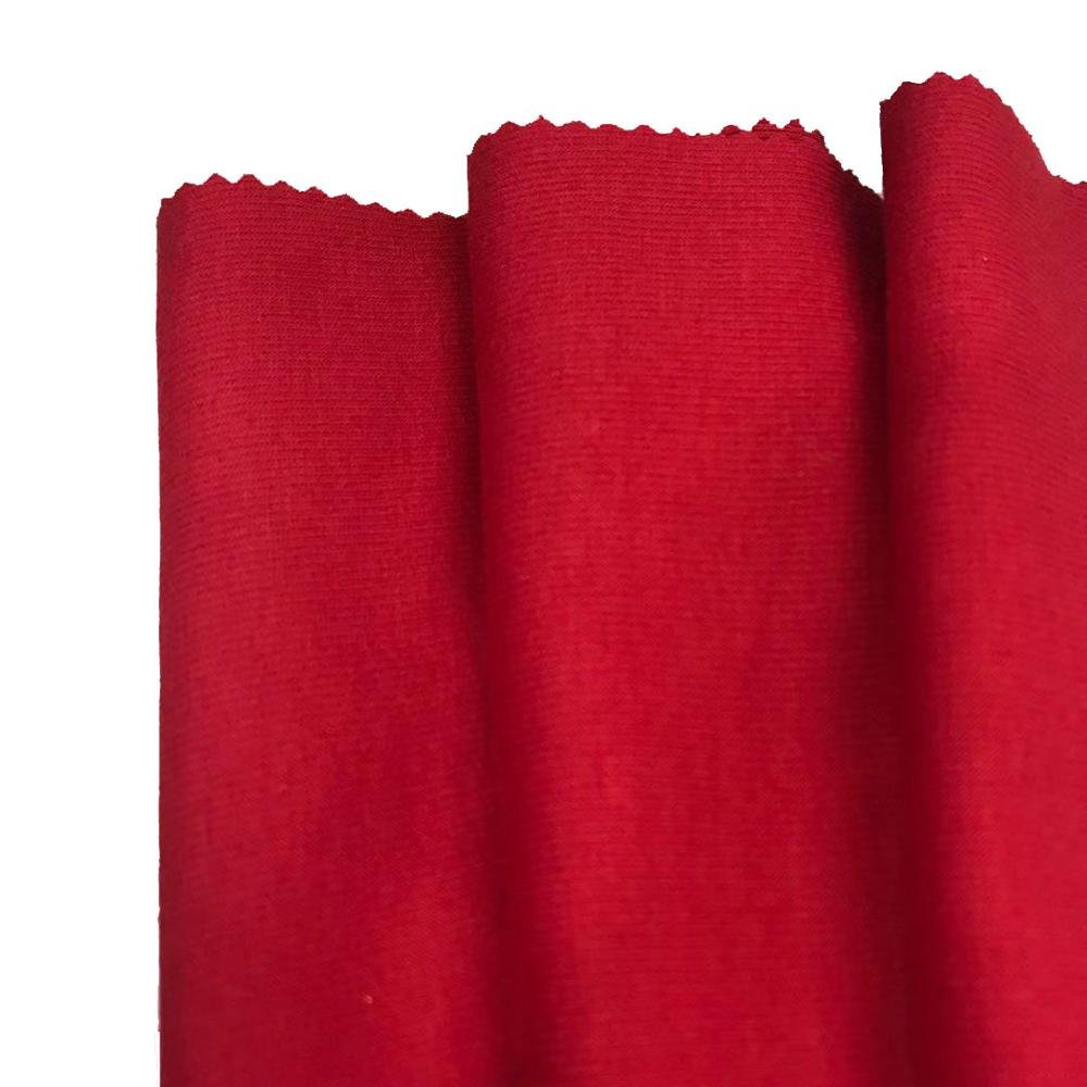 Suzhou Meidao wholesale 95% polyester 5% spandex fabric with knitted technics plain dyed rib fabric for garments