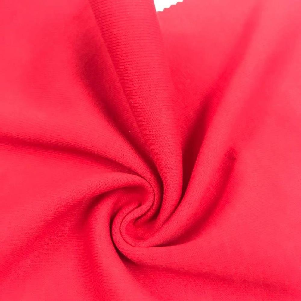 Suzhou Meidao wholesale 95% polyester 5% spandex fabric with knitted technics plain dyed rib fabric for garments