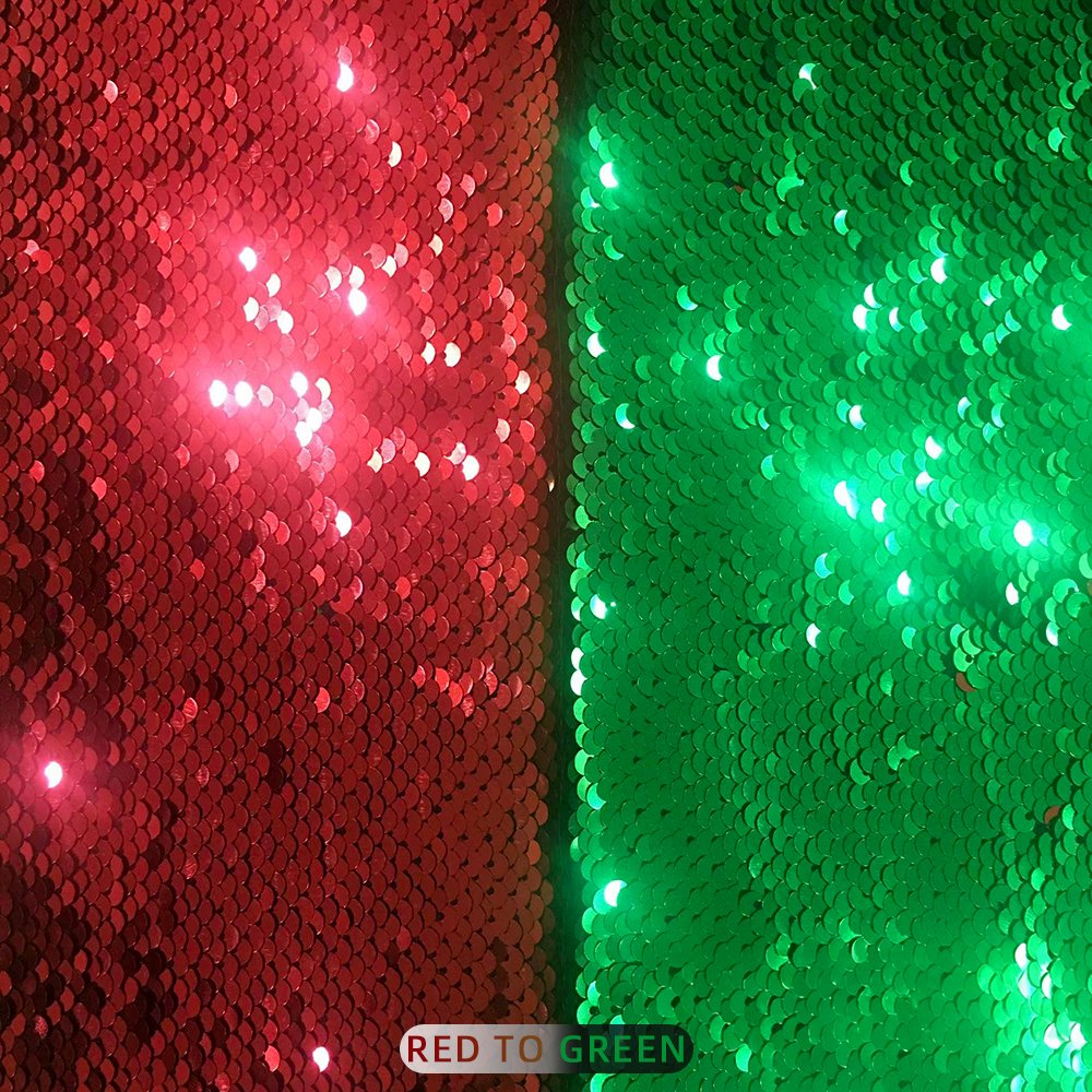 Factory Hot Sales 5MM double-sided sequin multicolor embroidery mesh fabric fancy tulle embroidery sequins for party dress