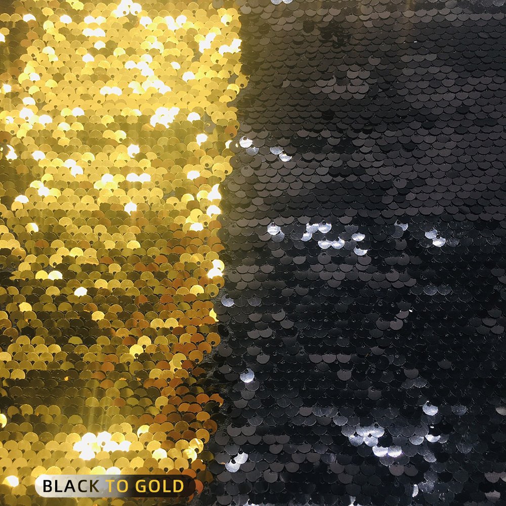 Factory Hot Sales 5MM double-sided sequin multicolor embroidery mesh fabric fancy tulle embroidery sequins for party dress