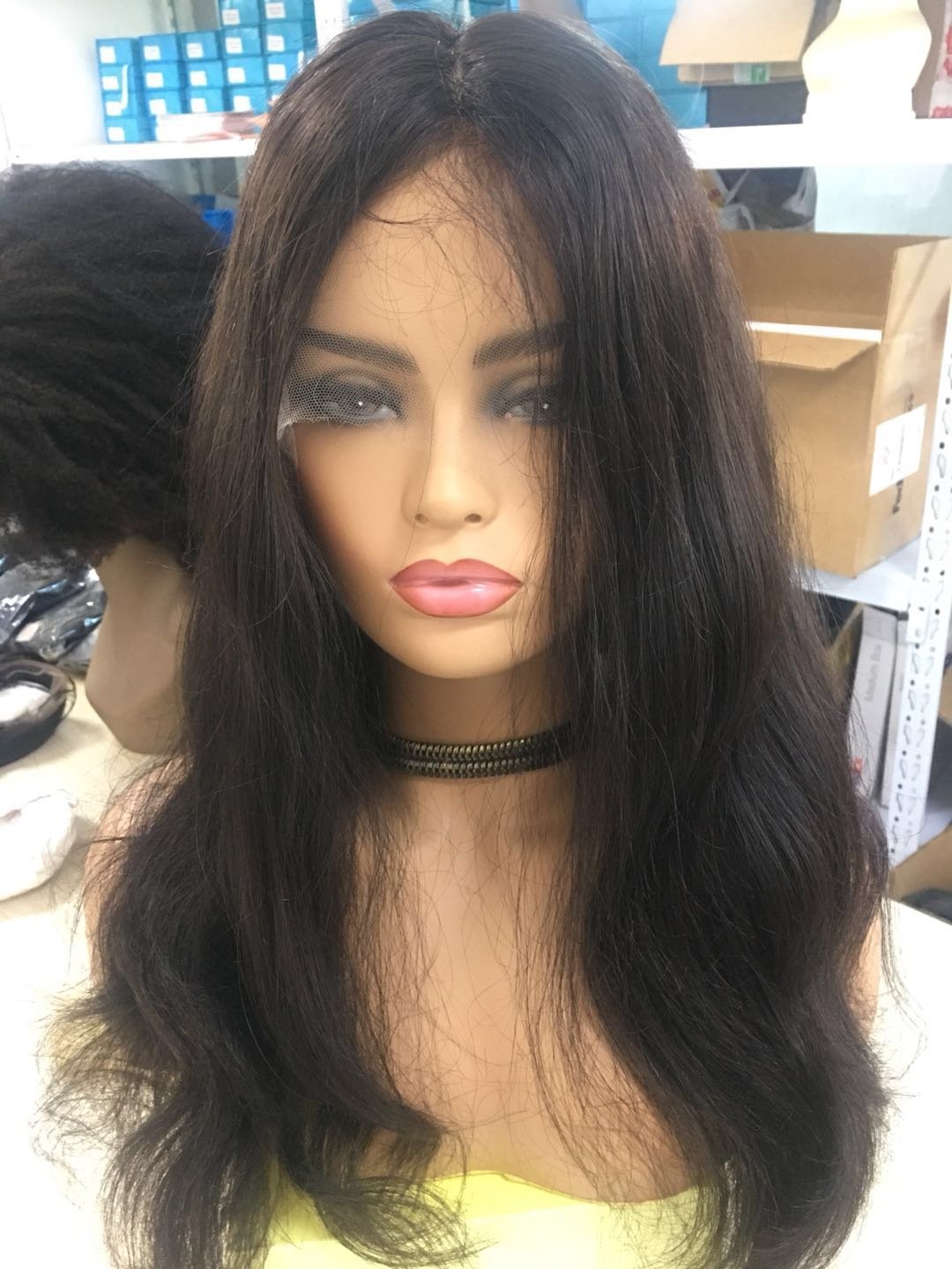 natural Wave silk top full lace indian women hair wig