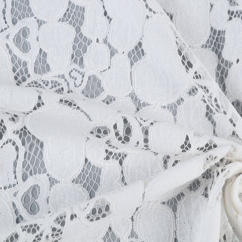 2023 New Style Lovely Heart Cotton Lace Fabric For Women Dress