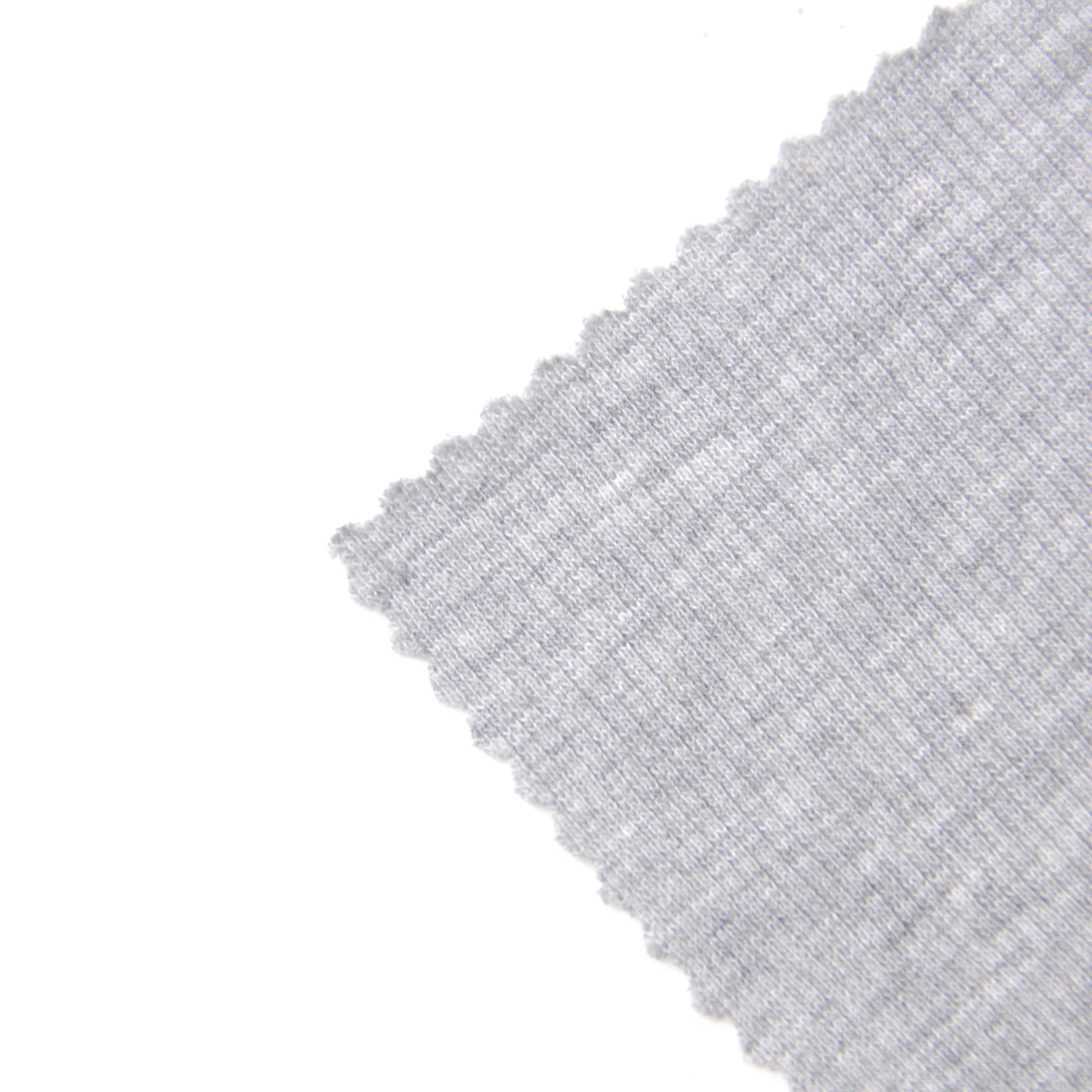 HIGH QUALITY NEW ARRIVAL 40S COTTON MODAL SPANDEX 2*1 RIB MELANGE KNITTED FABRIC FOR GARMENT
