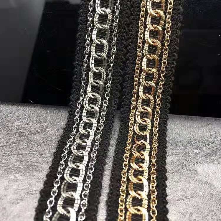 Deepeel LA068 2.2cm DIY Clothing Sewing Accessories Dress Home Textiles Decorate Chain O Ring Weave Lace