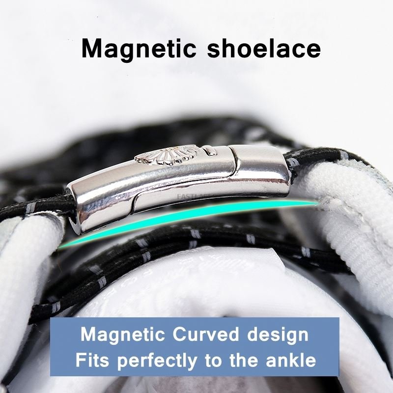 Colorful Quick Magnetic Shoe Lace Man And Woman Shoe Lazy shoelace Of Sneakers No Tie Elastic Shoelace Sneakers Lazy Shoe Laces