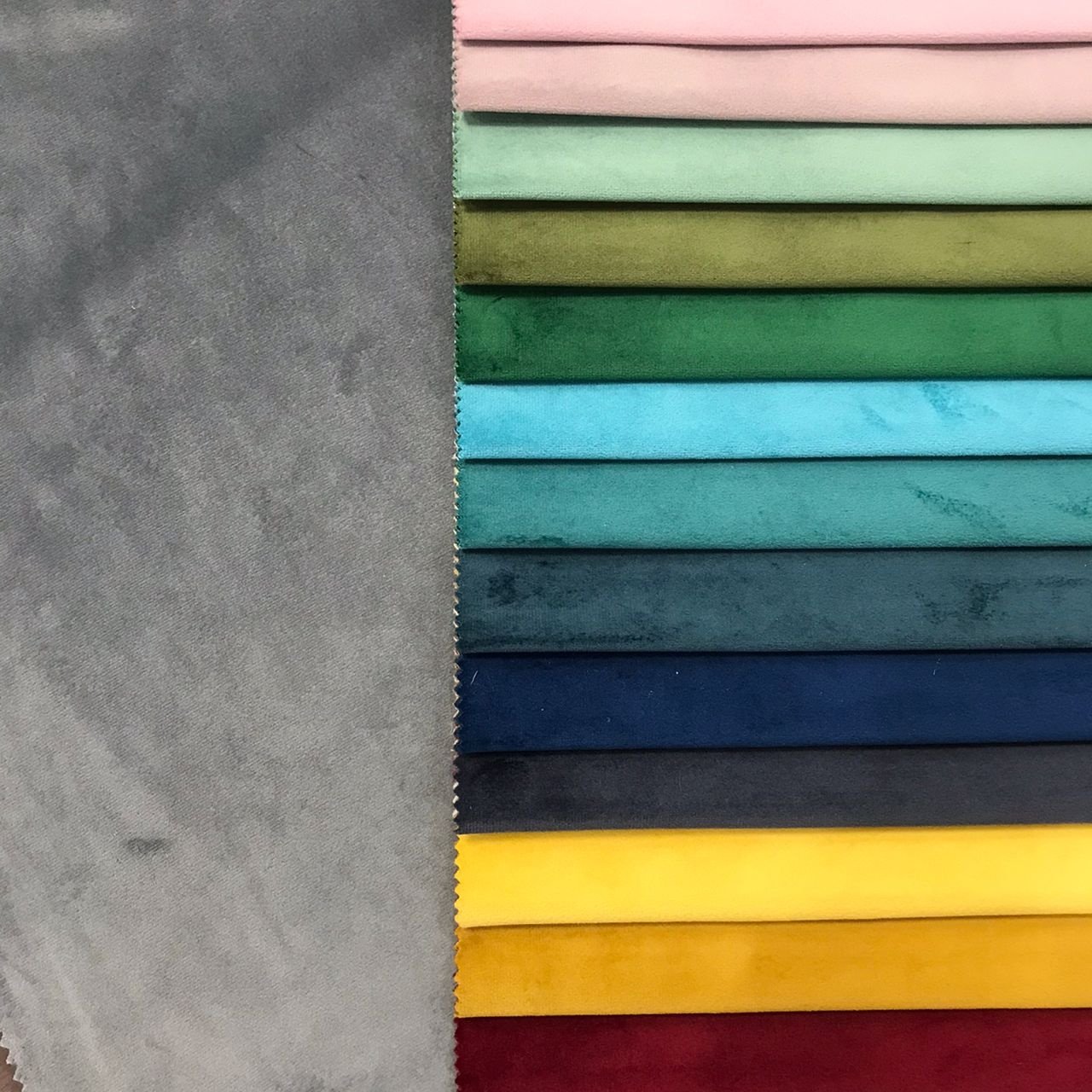 Wholesale High Quality Manufacture Velvet Curtain Fabrics Knitted Multi-colors Design Velvet Fabric for Sofa Upholstery
