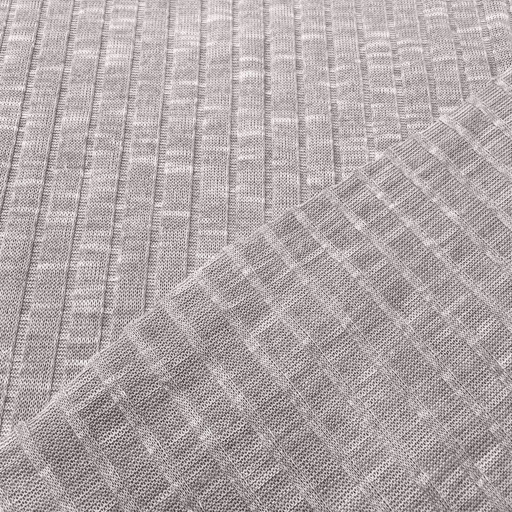 200GSM High Quality Fashion Fabrics and Textiles TR Stretch Fabric Knit 9*4 Rib Fabric for Clothing